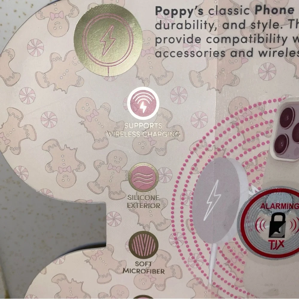 XO‎ Poppy For iPhone 16 Pro Max Cover Case NWT Cream Off White